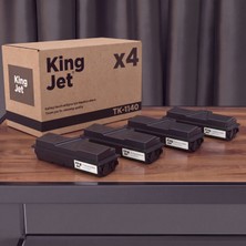 Kingjet Kyocera Uyumlu TK-1140 Standart Kapasiteli (4'lü Paket) Çipli Muadil Toner | FS-1135MFP
