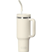 SipnJoy - Tumbler Termos 1200 ml - Bej (5 Adet)