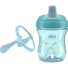 Chicco Yarı Yumuşak Uçlu Alıştırma Bardağı 6+ Ay 200 ml Erkek (3 Adet)