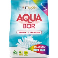 Aquabor 6 kg 40 Yıkama Renkliler 4 Adet