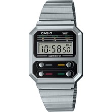 Casio Vintage 40.7 x 32.7 mm Quartz Saat A100WE-1ADF