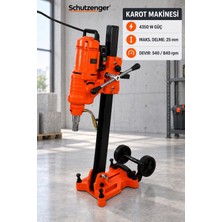 SCHUTZENGER 4350 W Tezgâhlı Karot Makinesi 25 mm Delme Kapasiteli 540/840 Devir Uç Temsilidir