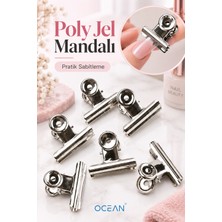 Ocean Poly Jel Mandalı, Jel Sabitleme Mandalı, Protez Tırnak Uygulama Klipsi