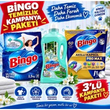 Bingo Bıngo Matık Cam.deterjanı1,5 kg ,yüzey Temizleyici ve Bulaşık Kapsül  60 Lı Paket