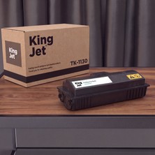 Kingjet Kyocera Uyumlu TK-1130 Standart Kapasiteli (Tekli) Çipli Muadil Toner | FS-1130MFP Dp