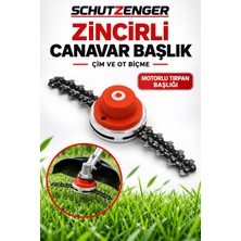 SCHUTZENGER Zincirli Canavar Başlık Motorlu Tırpan Çim ve Ot Biçme Aparatı