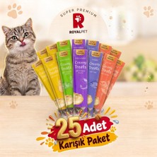  Royal Pet Krema Kedi Ödül Maması Karışık Paket 14 gr x 25 Adet