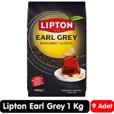 Lipton Earl Grey Bergamot Aromalı Siyah Çay 1 kg 9 Paket