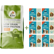 Kito Yetişkin Köpek Maması 7 kg + %100 Taze İçerikli Levrek Etli Kito Fresh Köpek Yemeği x 6