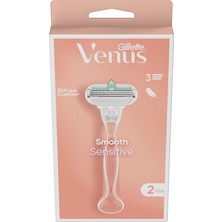 Gillette Venus Smooth Sensitive Tıraş Makinesi + Yedek Başlık 4 Adet