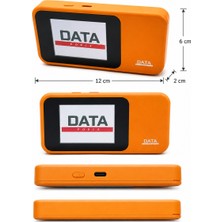 Dataforce M12 Pro 4g Lte Taşınabilir Wifi 6 Modem 5ghz Sms 3000 Mah