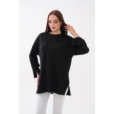 Mega Life Kol ve Etek Manşeti Yırtmaçlı Oysho Tunik