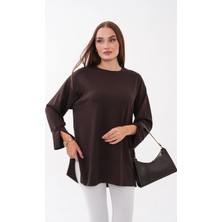 Mega Life Kol ve Etek Manşeti Yırtmaçlı Oysho Tunik