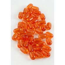 Zero Land Csmo-Tex 6x8 mm Oval Cam Boncuk 1 kg Turuncu