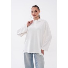 Mega Life Kolu Armalı Polo Yaka Oysho Tunik