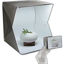 Zamerya Ürün Çekim Çadırı Mini Fon Fotoğraf Stüdyosu Ledli Işık Perdesi