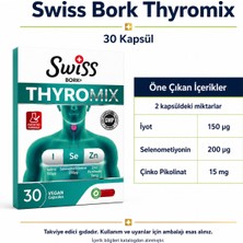 Bezos Swiss Bork Thyromix Iyot Selenyum ve Çinko 30 Kapsül