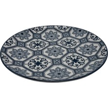 Touch Me Porselen Çini Desen Pasta Tabak 19 cm 4 Adet