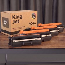 Kingjet Hp Uyumlu 504A 4 Renk Standart Kapasiteli (Takım) Çipli Muadil Toner