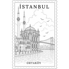 MONT MARTE Colors Of Art Mandala Boyama Seti - Istanbul & Manzara Figürleri (A4, 160 Gsm, 5 Yaprak)
