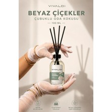 Vivaldi Home Beyaz Çiçekler Çubuklu Oda Kokusu 100 ml | Ferah & Kalıcı Ortam Kokusu