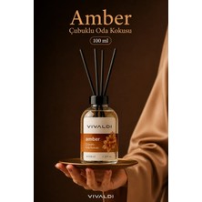 Vivaldi Home Amber Çiçeği Çubuklu Oda Kokusu 100 ml | Kalıcı & Şık Ortam Kokusu