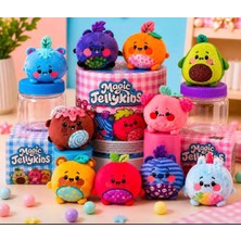 Halvey Magic Jellykins Sihirli Dönüşüm Kavanozu - Su Ekle, Çalkala, Sürpriz Peluş Oyuncak Ürün Ile Birlikte Oyuncak Anahtarlık Hediye Gönderilecektir