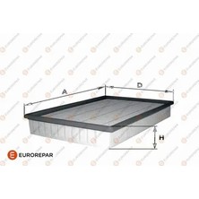 Eurorepar Hava Filtresi 51 Lada Vega Audi T1 T2 T3 100-
