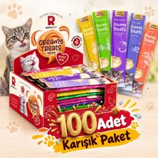 Royal Pet Krema Kedi Ödül Maması Karışık Paket 14 gr x 100 Adet