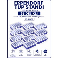 Labolist Ependorf Tüp Standı 0.5ml Için 96 Delikli - Eppendorf Sporu 10 Adet