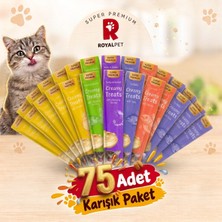 Royal Pet Krema Kedi Ödül Maması Karışık Paket 14 gr x 75 Adet