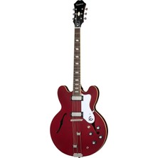 Epiphone Riviera Semi Hollow Elektro Gitar (Sparkling Burgundy)