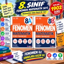 📚 8. Sınıf Fenomen 8A + 8b Matematik Soru Bankası Seti