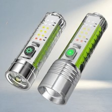 Gees Global Fonksiyonel Şarjlı LED Fener Kamp ve Ev Kullanımı Için