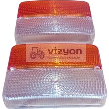 Vizyon Traktör Massey Ferguson 135-275 Traktör Ön Park Sinyal Lamba Camı Yuvarlak Çamurluk ( 2 Adet )