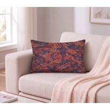 Kilia Home Kiliahome Premium Goblen Kumaş Soyut Desenli Kırlent Kılıfı  - Etnik Modern Dekoratif Yastık Kılıfı