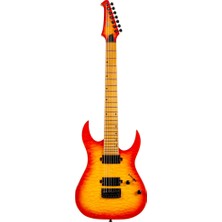 Spira Guitars S-507 Qfb 7 Telli Elektro Gitar (Fireburst)