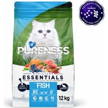Pureness Az Tahıllı Somonlu Yetişkin Kuru Kedi Maması 12 kg (10+2 kg Hediye) %85 Hayvansal Protein Postbiyotik Formül Parlak Tüy ve Deri Sağlığı Omega 3-6