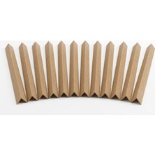 Omeyva Kraft Karton Palet Koli Köşebent - Koli Kenar Köşe Koruyucu - 1 Metre x 4 cm x 3 mm - 10 Adet