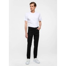 Süvari Siyah Erkek Slim Fit Armürlü Pantolon PN2020500682