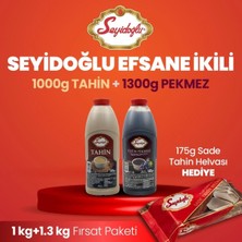 Seyidoğlu Efsane Ikili – Doğal Enerji Paketi (1 kg Tahin + 1300 G Üzüm Pekmezi)