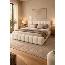 Hmz Paffi Modern Tasarım Beyaz Tek Kişilik Karyola 120 x 200 cm