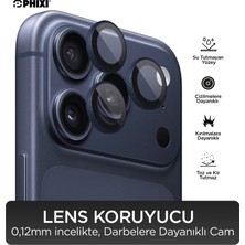 Phixi Premium Guard Serisi – iPhone 17 Pro / Pro Max Uyumlu Blue Kamera Lens Koruyucu | Safir Cam, Kırılmaz, Gerçek Görünüm