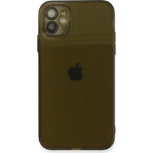 Marsilyan™- Apple Iphone 12 Kılıf Fly Lens Silikon - Siyah