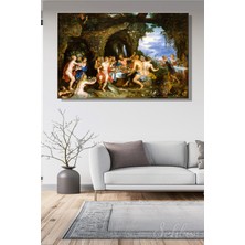 Şehber Peter Paul Rubens ve Jan Brueghel'in  (The Feast Of Acheloüs) Adlı Eseri Yatay Kanvas Tablo 4327