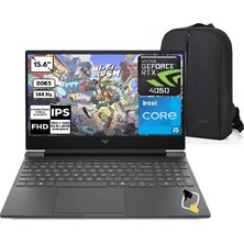 Hp Victus 15-FA2051NT Intel Core I5-14450HX 32GB 512GB SSD RTX4050 6gb Windows 11 Pro 15.6" Fhd IPS 144Hz D2QG6EA+SNERTECH Çanta