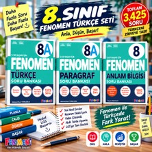📚 8. Sınıf Fenomen Türkçe 3'lü Soru Bankası Seti