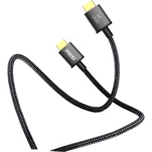 Phixi Force HD19 HDMI To HDMI 4K Görüntü Aktarma Kablosu, 1m, Hasır Kablo