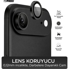 Phixi Premium Guard Serisi – iPhone 17 Air Uyumlu Black Kamera Lens Koruyucu | Safir Cam, Kırılmaz, Gerçek Görünüm