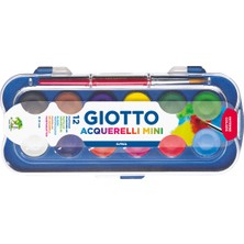 Giotto Acquerelli 12'li Mini Sulu Boya 23 mm Renkli Çocuk Oyunları İçin Eğlenceli Set